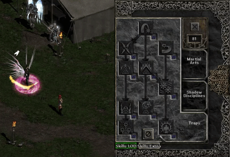 คำแนะนำในการเปิดการอัพเกรดทักษะจากตาราง T และดูคะแนนการอัพเกรดระดับ